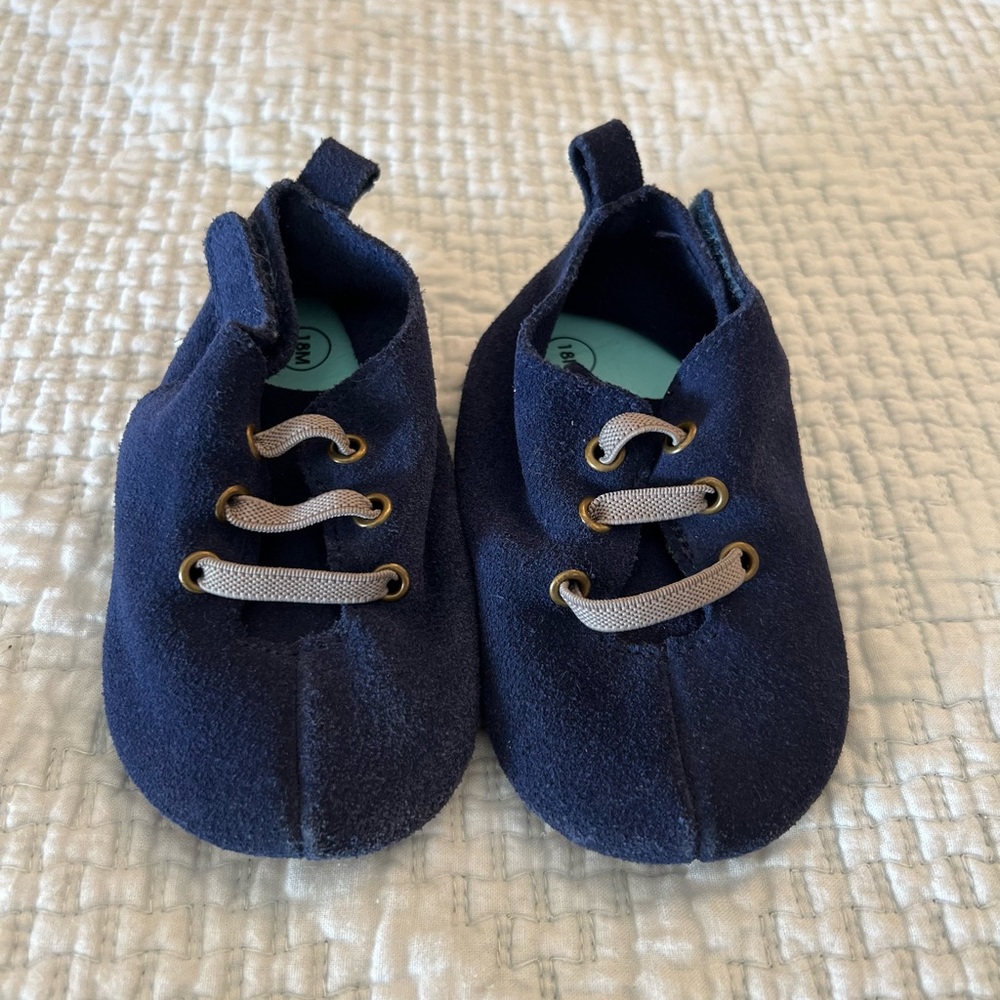 Zutano Leather Baby Shoes 18m